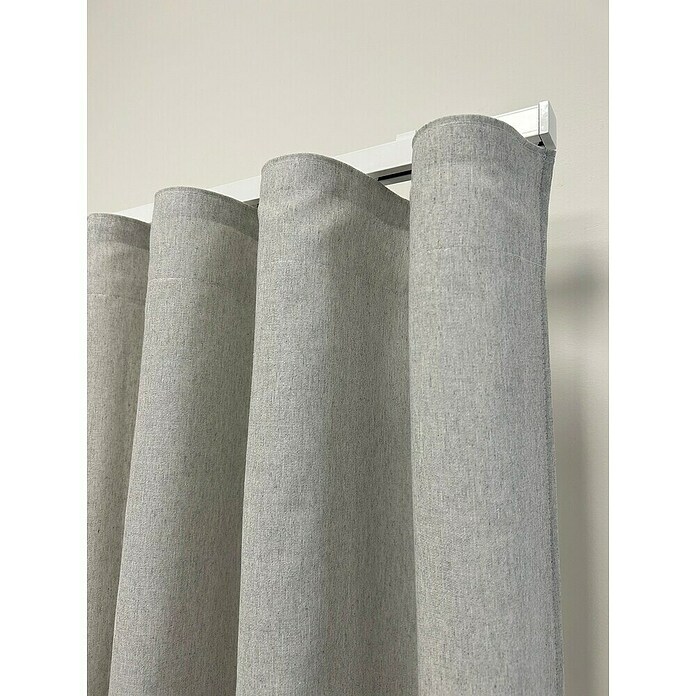 Cortina plisada onda perfecta Casanova (An x Al: 330 x 290 cm, 50% poliéster 50% algodón, Perla) | BAUHAUS