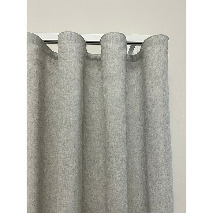 Cortina plisada onda perfecta Casanova (An x Al: 330 x 290 cm, 50% poliéster 50% algodón, Perla) | BAUHAUS