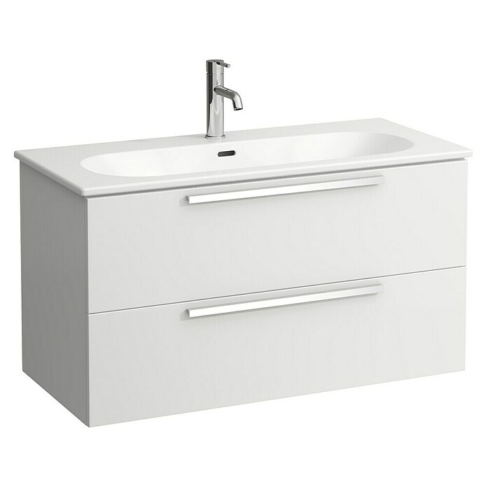 Laufen Badmöbel-Set LUA (Weiß Glanz, 100 cm) | BAUHAUS