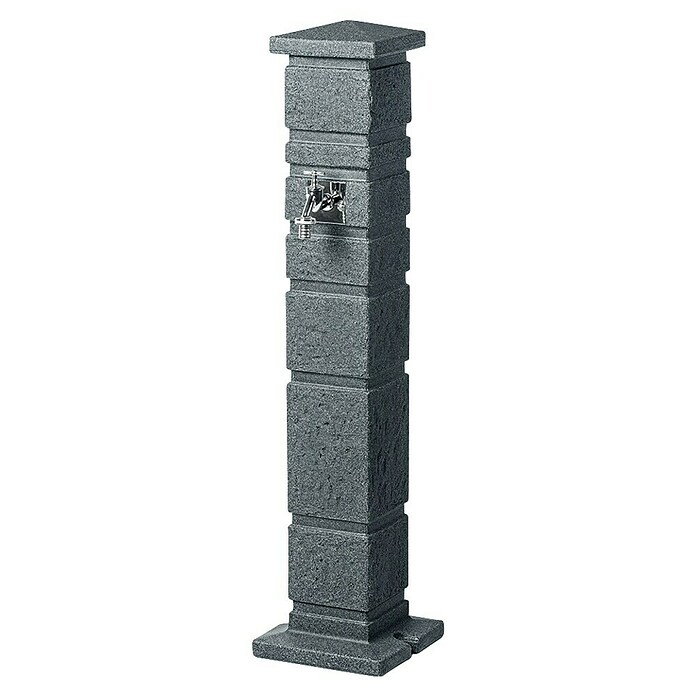 3P Technik Wasserzapfstelle Romana (Black Granitfarben, Höhe: 110 cm, Ausstattung: Wasserhahn)