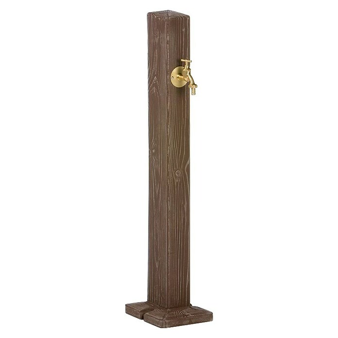 3P Technik Wasserzapfstelle Forest (Dunkelbraun, Höhe: 100 cm, Ausstattung: Wasserhahn)