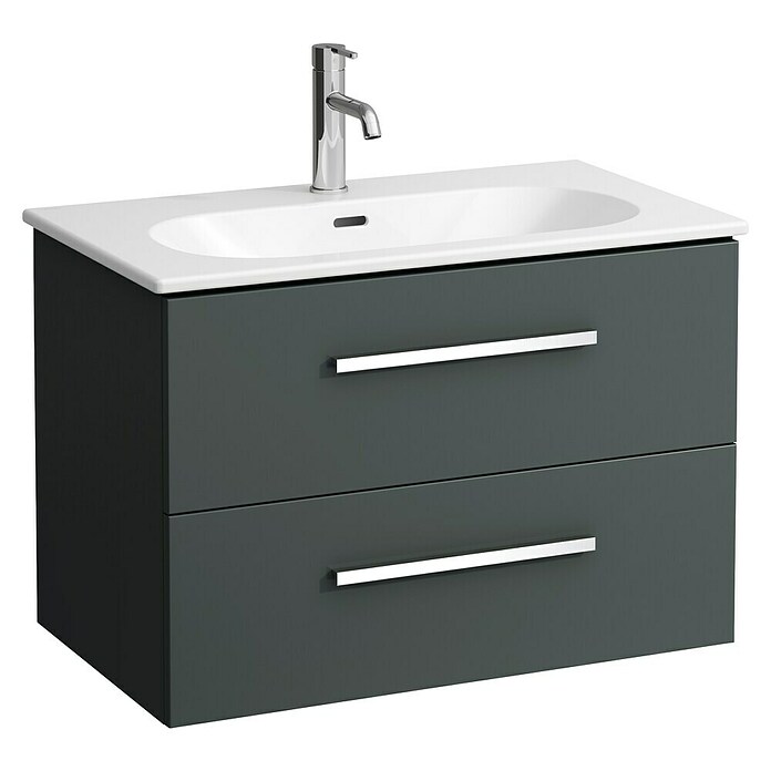 Laufen Badmöbel-Set LUA (Anthrazit, 80 cm) | BAUHAUS