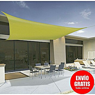 Nortene Toldo vela SUN-NET kit (3,6 x 3,6 m, Verde, Poliéster, Cuadrado)