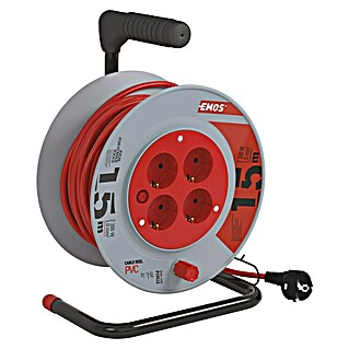 Emos Kabeltrommel (Kunststoff, 15 m, H05VV-F, IP20)