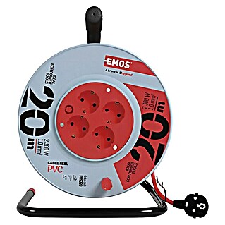 Emos Kabeltrommel (Kunststoff, 20 m, H05VV-F, IP20)