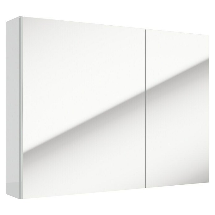 Spiegelschrank Rietti (B x H: 80 x 60 cm, Holz, Weiß) | BAUHAUS