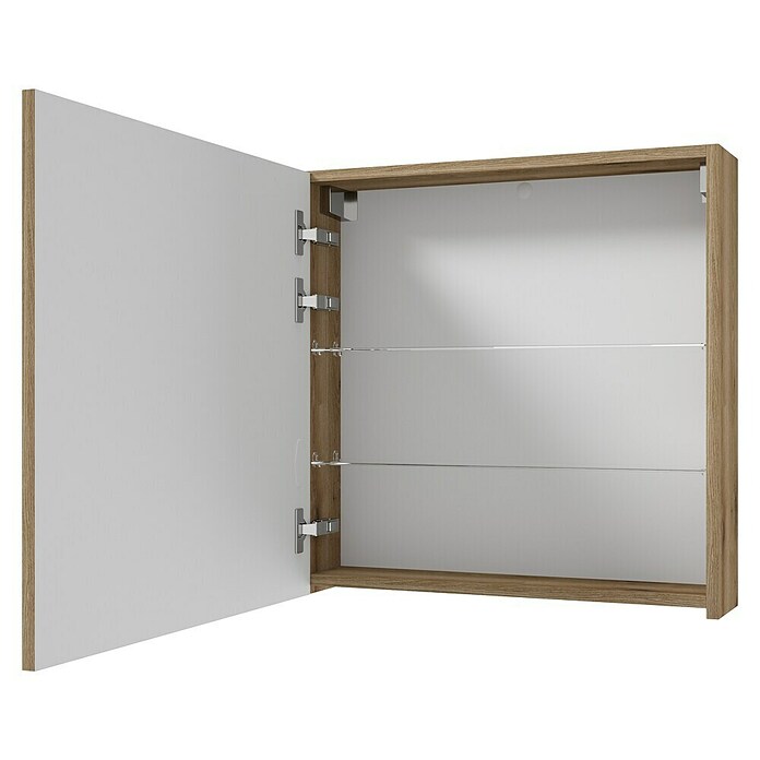 Spiegelschrank Rietti (B x H: 60 x 60 cm, Holz, Eiche Evoke) | BAUHAUS