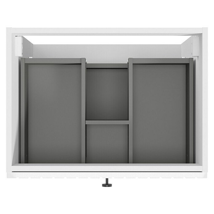Badmöbel-Set Rietti (61 cm, Weiß, Strukturiert) | BAUHAUS