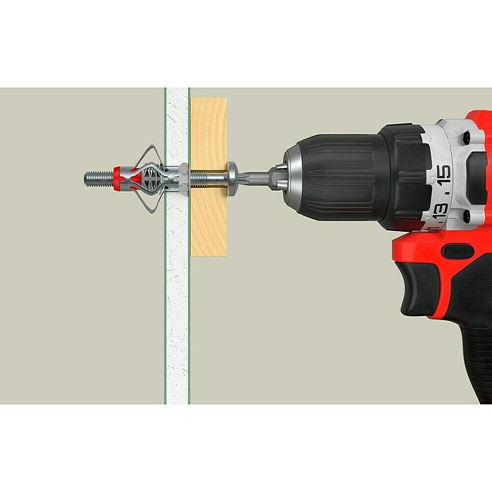Fischer Metall-Hohlraumdübel (Bohrtiefe: 55 mm, Durchmesser Schraube: 5 mm, Länge Schraube: 55 mm, 4 Stk.) | BAUHAUS