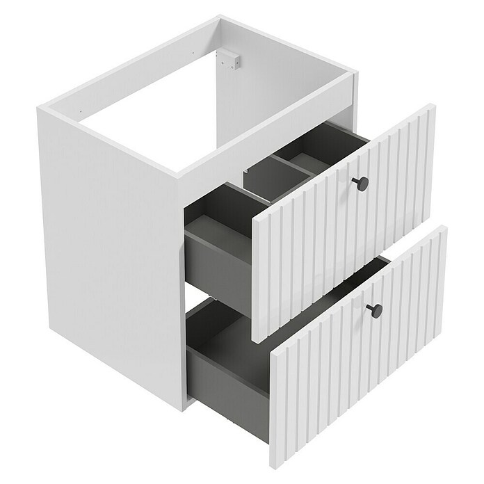 Badmöbel-Set Rietti (61 cm, Weiß, Strukturiert) | BAUHAUS
