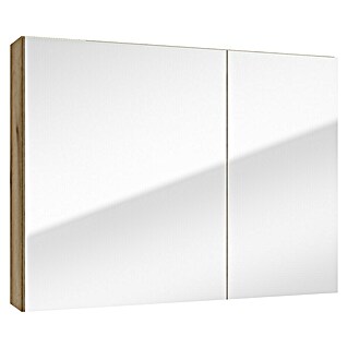 Spiegelschrank Rietti (B x H: 80 x 60 cm, Holz, Eiche Evoke)