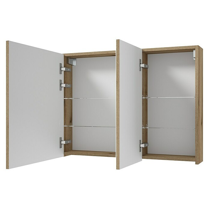 Spiegelschrank Rietti (B x H: 80 x 60 cm, Holz, Eiche Evoke) | BAUHAUS