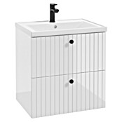 Badmöbel-Set Rietti (61 cm, Weiß, Strukturiert) | BAUHAUS