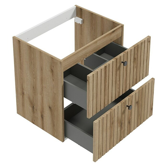Badmöbel-Set Rietti (61 cm, Eiche Evoke, Strukturiert) | BAUHAUS
