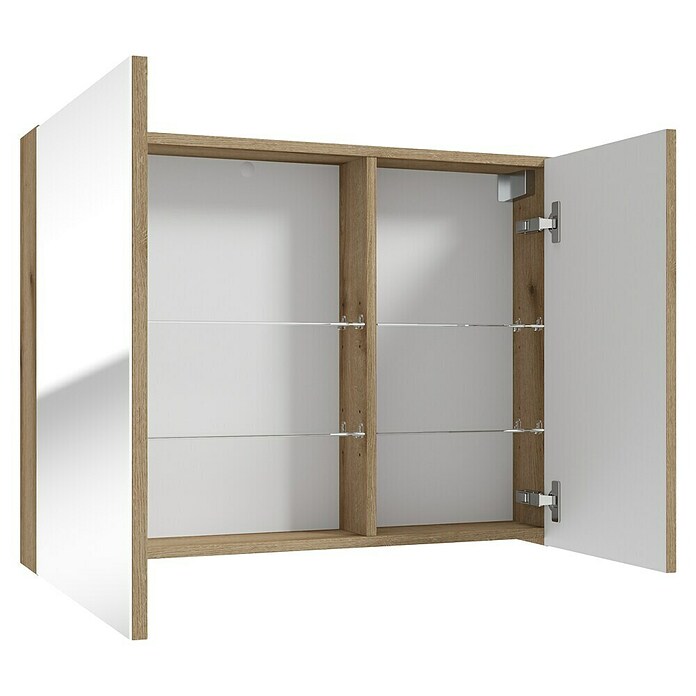 Spiegelschrank Rietti (B x H: 80 x 60 cm, Holz, Eiche Evoke) | BAUHAUS