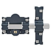 FAC Cerrojo con bloqueo 101 (Apertura según normativa: DIN-Izquierda, Gris) | BAUHAUS