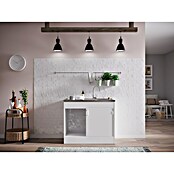 Respekta Komplettspüle 50 S (50 x 100 cm, Schiebetür, Weiß)