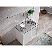 Respekta Complete spoelbak (60 x 100 cm, Schuifdeur, Wit)