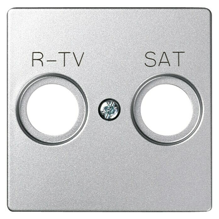 Simon 82 Tapa para mecanismo TV/SAT (Gris, x 2, Aluminio, En pared)
