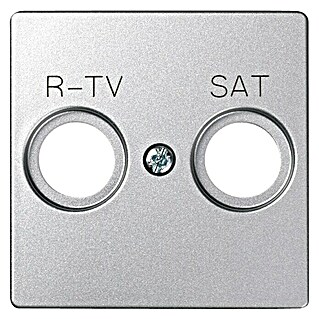 Simon 82 Tapa para mecanismo TV/SAT (Gris, Aluminio, En pared)