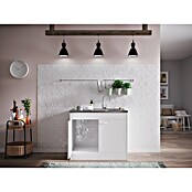 Respekta Komplettspüle KS 60 D (60 x 100 cm, Drehtür, Weiß)