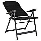 Crespo Silla de camping Crespo Air Deluxe II (Textiline, Respaldo regulable, Negro, An x Pr x Al: 69 x 74 x 120 cm) | BAUHAUS