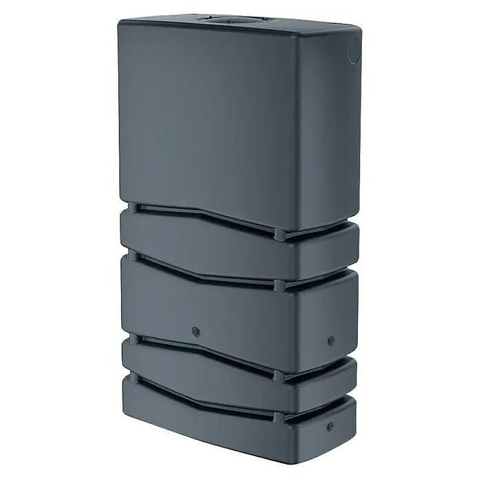 Regenspeicher Aqua Tower - L x B x H: 38,3 x 77,5 x 135 cm, 350 l, Anthrazit - Stilvoller, anthrazitfarbener Wasserspeicher für den Garten, der Funktionalität und modernes Design vereint.