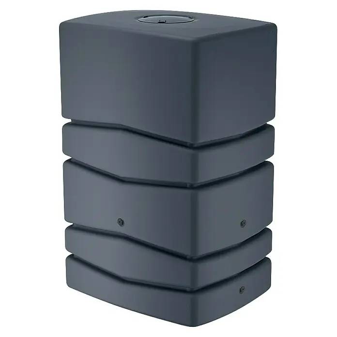 Regenspeicher Aqua Tower - L x B x H: 57,3 x 77,5 x 115 cm, 450 l, Anthrazit - Der graue, stapelbare Regenspeicher mit seinem modularen Design ist eine praktische Lösung zur Wassergewinnung im Garten.