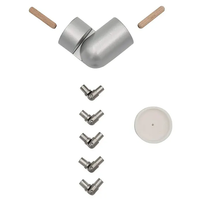 Sogem Conector de barandilla interior - Específico para: Barandilla balaustrada - Varios conectores angulares para construcciones de madera y fabricación de muebles, ideales para conexiones estables y flexibles.