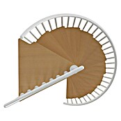 Sogem Escalera de caracol Calgary (Diámetro: 140 cm, Color peldaños: Haya, Altura de planta: 244,8 cm - 280,8 cm) | BAUHAUS