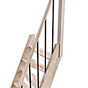 Sogem Escalera compacta recta Kyoto (Ancho: 57 cm, Color peldaños: Haya, Altura de planta: 280 cm, Características del diseño: Con barandilla) | BAUHAUS
