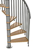 Sogem Escalera de caracol Calgary (Diámetro: 140 cm, Color peldaños: Marrón, Altura de planta: 244,8 cm - 280,8 cm) | BAUHAUS