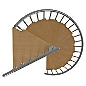 Sogem Escalera de caracol Calgary (Diámetro: 120 cm, Color peldaños: Marrón, Altura de planta: 248 cm - 280,8 cm) | BAUHAUS