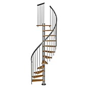 Sogem Escalera de caracol Calgary (Diámetro: 120 cm, Color peldaños: Marrón, Altura de planta: 248 cm - 280,8 cm) | BAUHAUS