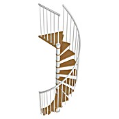 Sogem Escalera de caracol Calgary (Diámetro: 120 cm, Color peldaños: Haya, Altura de planta: 244,8 cm - 280,8 cm) | BAUHAUS