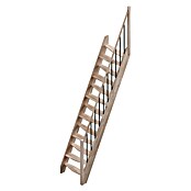 Sogem Escalera compacta recta Kyoto (Ancho: 57 cm, Color peldaños: Haya, Altura de planta: 280 cm, Características del diseño: Con barandilla) | BAUHAUS