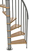 Sogem Escalera de caracol Calgary (Diámetro: 120 cm, Color peldaños: Marrón, Altura de planta: 248 cm - 280,8 cm) | BAUHAUS