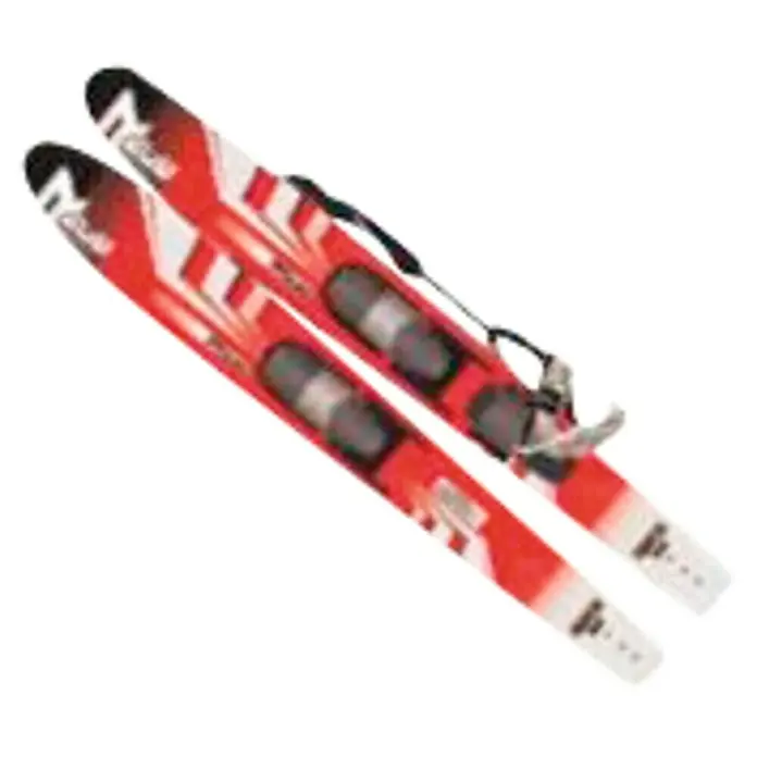 Esquí acuático Junior Laser 62" - Apto para: 1 persona - Esquíes acuáticos rojos y blancos con fijaciones para actividades deportivas acuáticas veraniegas.