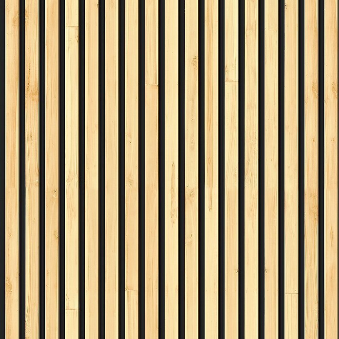 Papel pintado de vinilo autoadhesivo Listones (Marrón, L x An: 280 x 65 cm) | BAUHAUS