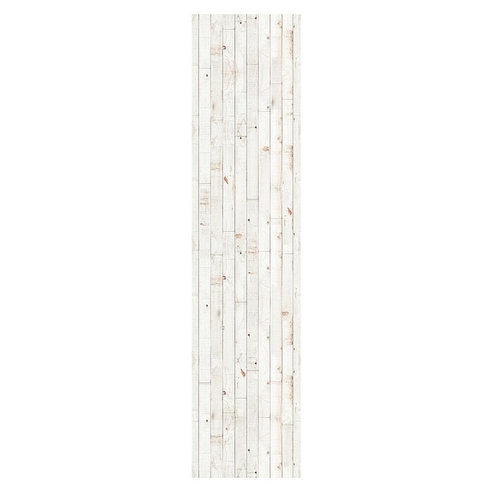 Papel pintado de vinilo autoadhesivo Madera (Blanco, L x An: 280 x 65 cm) | BAUHAUS