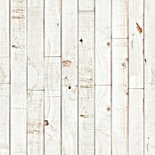 Papel pintado de vinilo autoadhesivo Madera (Blanco, L x An: 280 x 65 cm) | BAUHAUS