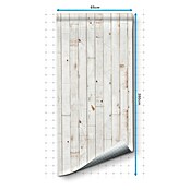 Papel pintado de vinilo autoadhesivo Madera (Blanco, L x An: 280 x 65 cm) | BAUHAUS