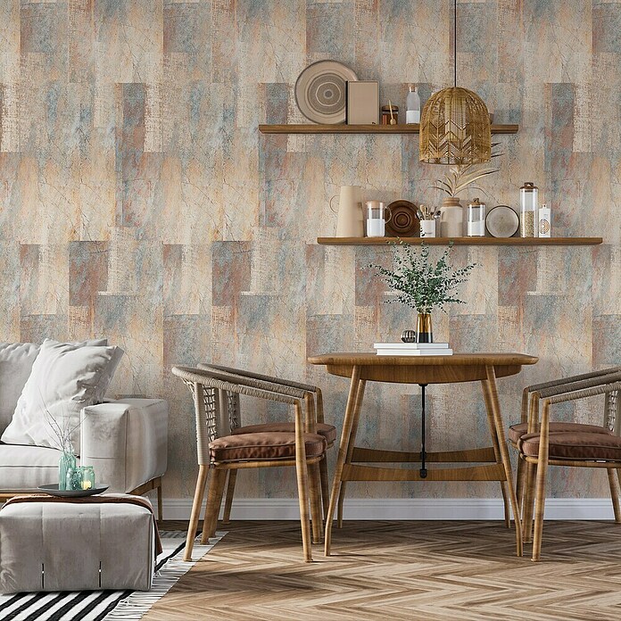 Papel pintado de vinilo autoadhesivo Atacama (Beige, L x An: 280 x 65 cm) | BAUHAUS