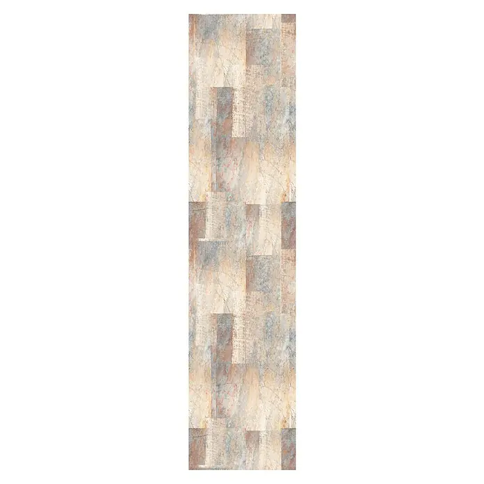 Papel pintado de vinilo autoadhesivo Atacama - Beige, L x An: 280 x 65 cm - La textura abstracta del producto presenta una mezcla de tonos tierra y grises sutiles, dando un toque de elegancia a cualquier espacio.