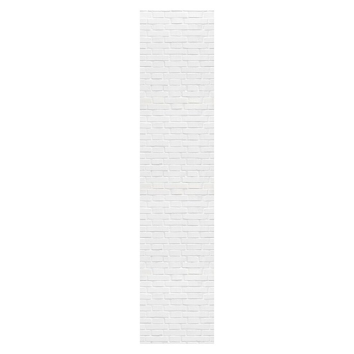 Papel pintado de vinilo autoadhesivo Ladrillo (Blanco, L x An: 280 x 65 cm) | BAUHAUS