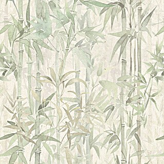 Papel pintado de vinilo autoadhesivo Bamboo (Beige/Verde, L x An: 280 x 65 cm)