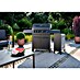 Kingstone Barbacoa de gas Cliff 4500 Beast Black + Mueble auxiliar Cliff 