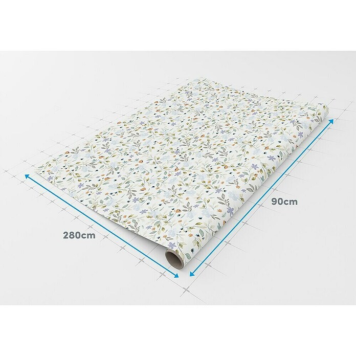 Rollo adhesivo vinílico Premium (280 x 90 cm, Nastia, Multicolor, Autoadhesivo) | BAUHAUS