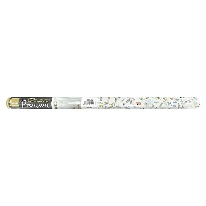 Lámina decorativa autoadhesiva vinílico Premium - 90 x 280 cm, Nastia, Multicolor - Un rollo de film autoadhesivo de vinilo Lineafix Premium con un estampado floral, ideal para decorar muebles y paredes. Medidas: 90x280cm.
