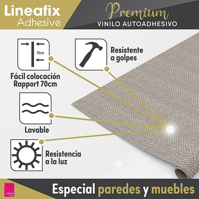 Rollo adhesivo vinílico Premium (280 x 90 cm, Cima oscuro, Gris, Autoadhesivo) | BAUHAUS
